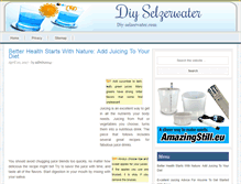 Tablet Screenshot of diy-selzerwater.com